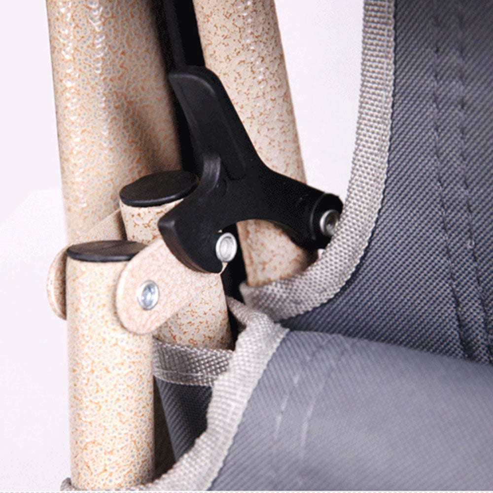 Folding Camping Recliner - River Beach - Arm Rest - grey