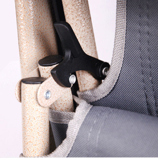 Folding Camping Recliner - River Beach - Arm Rest - grey