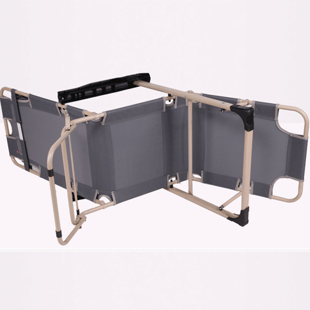 Folding Camping Recliner - River Beach - Arm Rest - grey