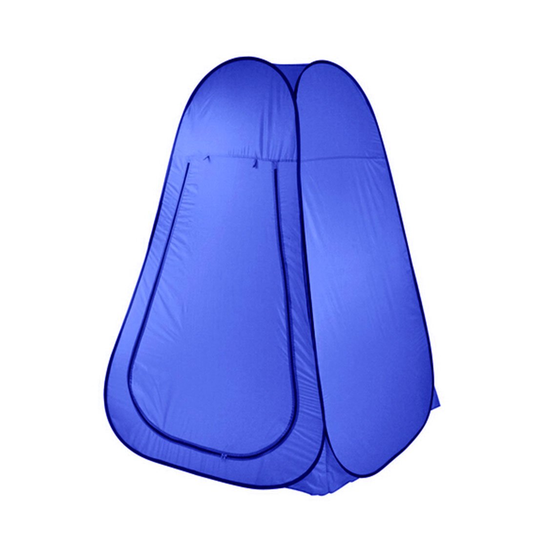 Pop Up Portable Camping Shower Tent & 20L Water Bag - blue