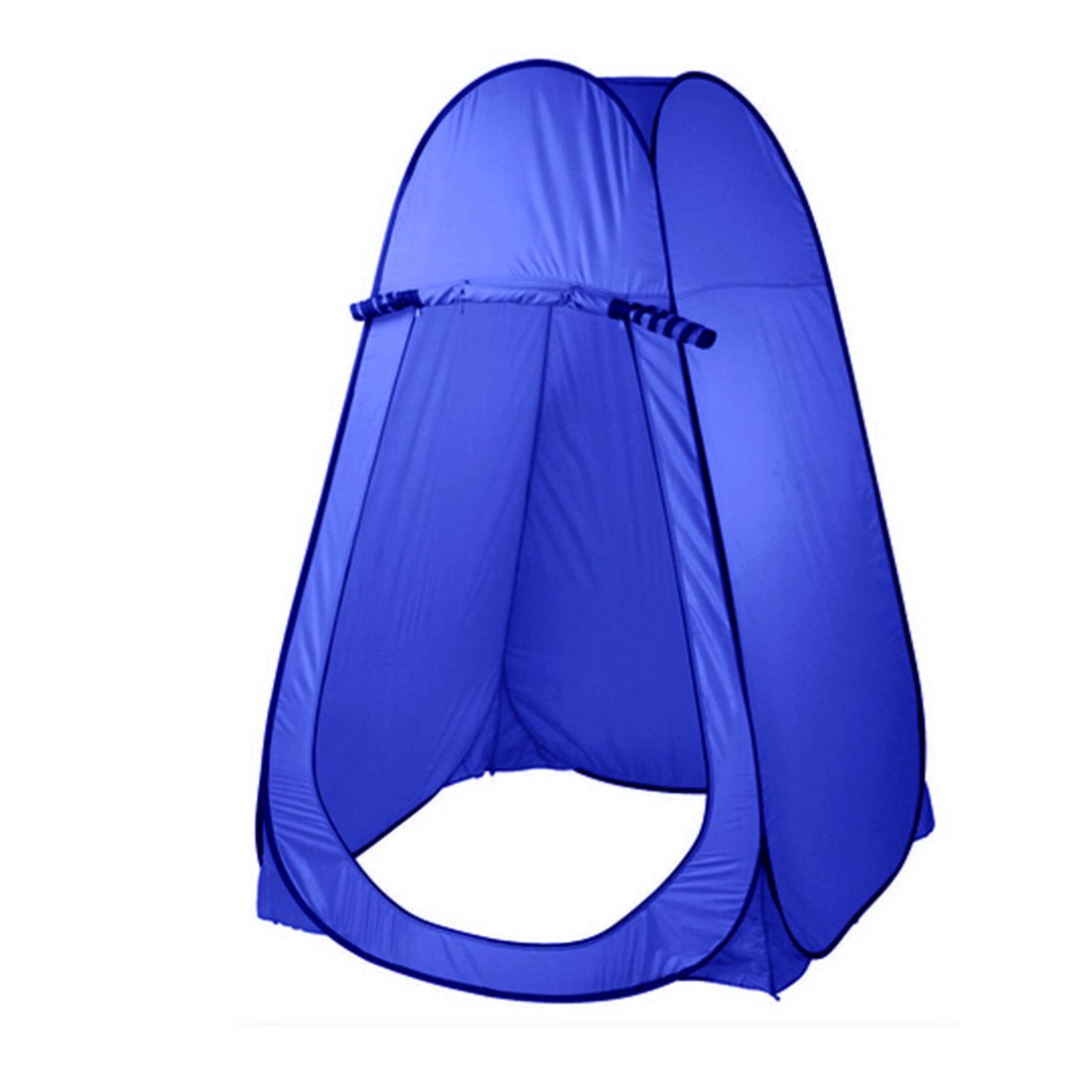 Pop Up Portable Camping Shower Tent & 20L Water Bag - blue