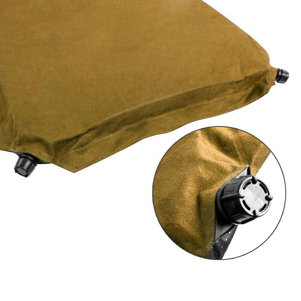 Double Self Inflating 8cm Mattress Joinable - Tan