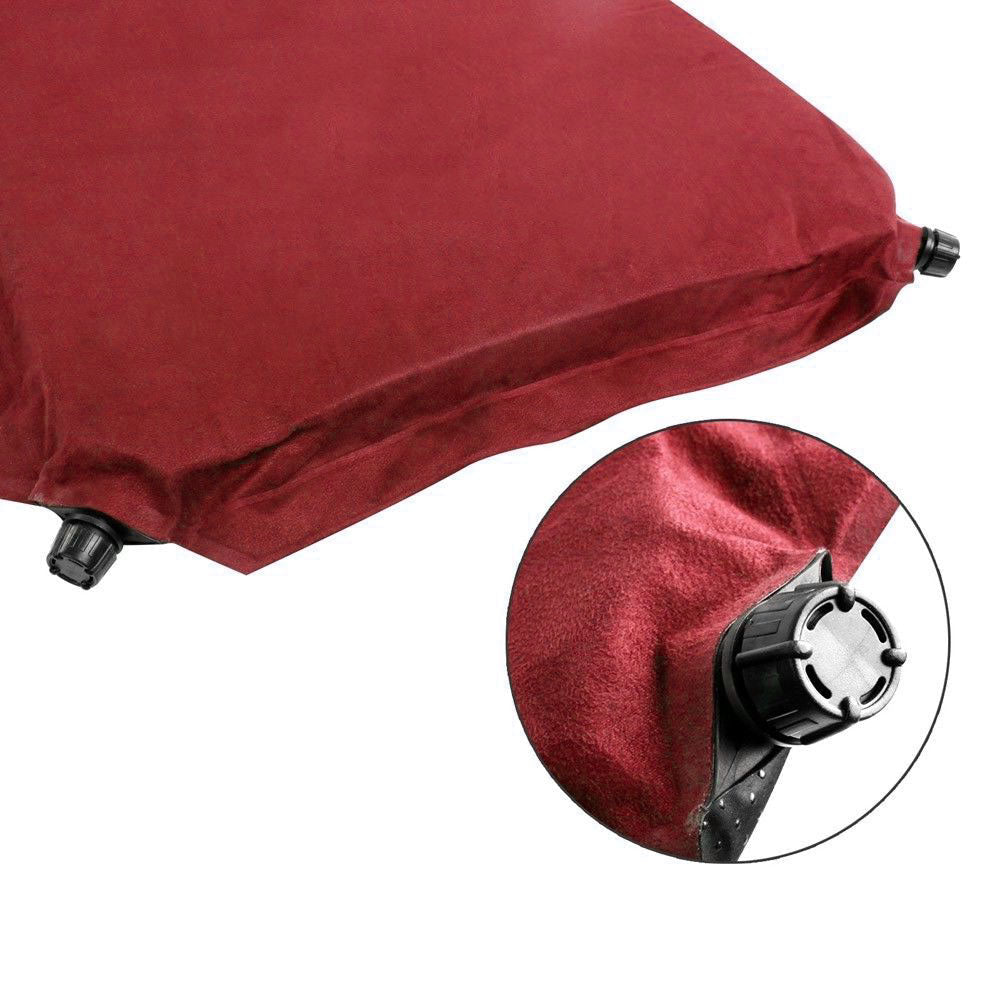 Double Self Inflating 8cm Mattress Joinable - red
