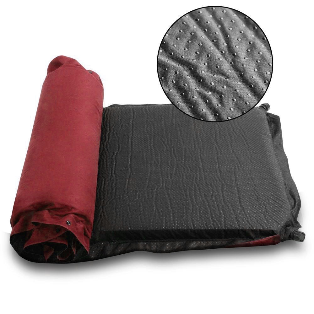 Double Self Inflating 8cm Mattress Joinable - red