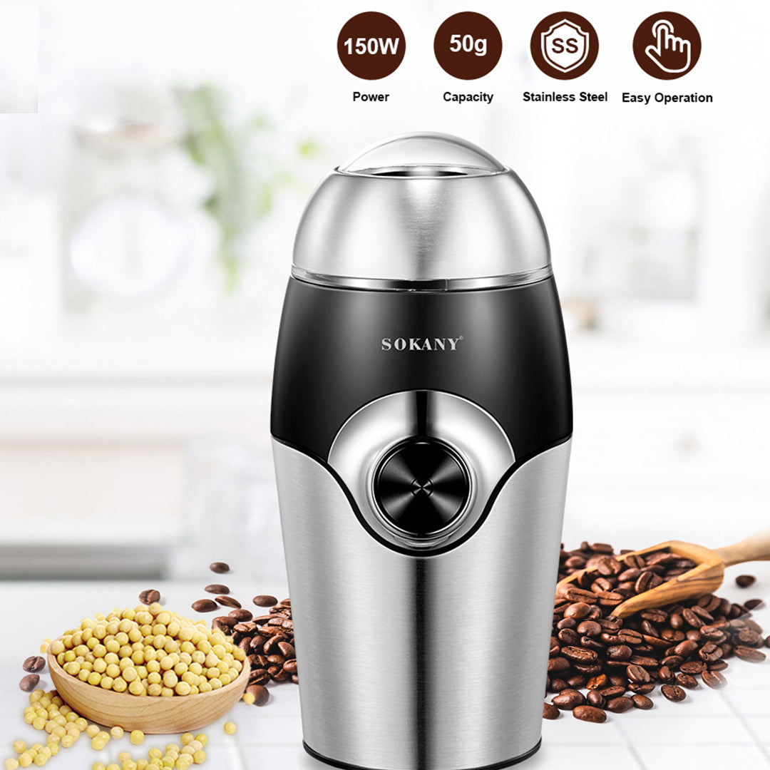 Electric Coffee Grinder Stainless Steel Blades - Free shipping