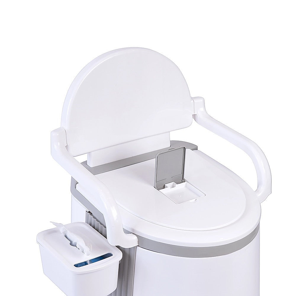 19L Camping Portable Toilet – White