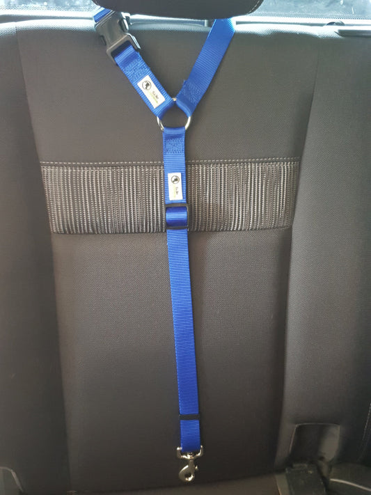 Dog Seatbelt Restraint - Blue