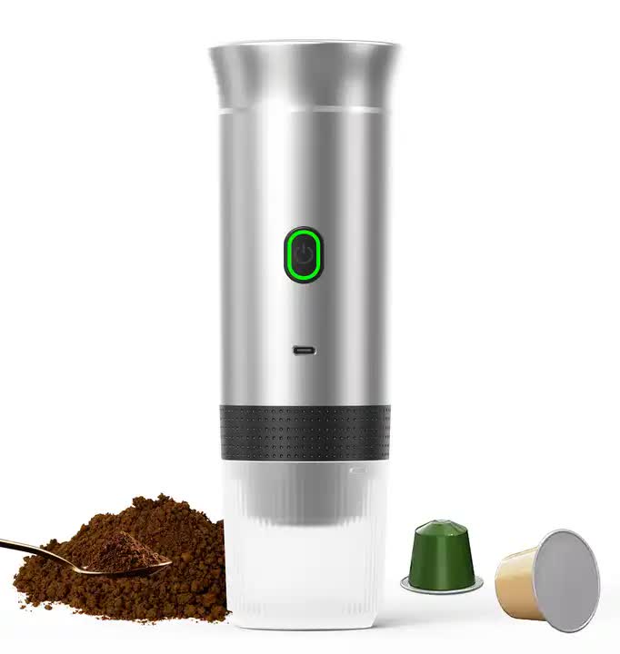 Portable Handheld Espresso Coffee Maker - White