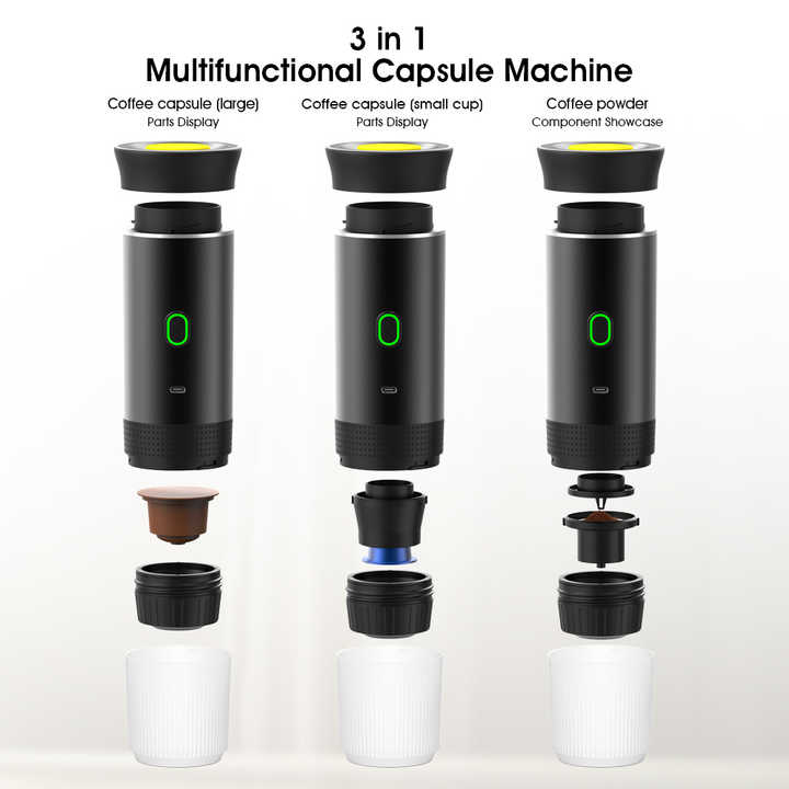 Portable Handheld Espresso Coffee Maker - White