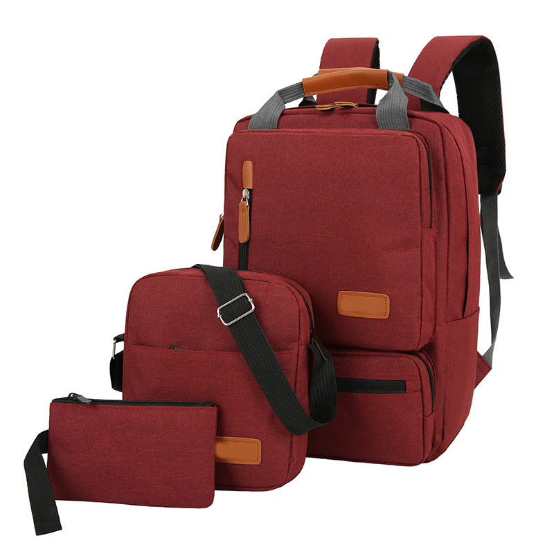 3-Piece Camp Work Backpack Set – Earth Red