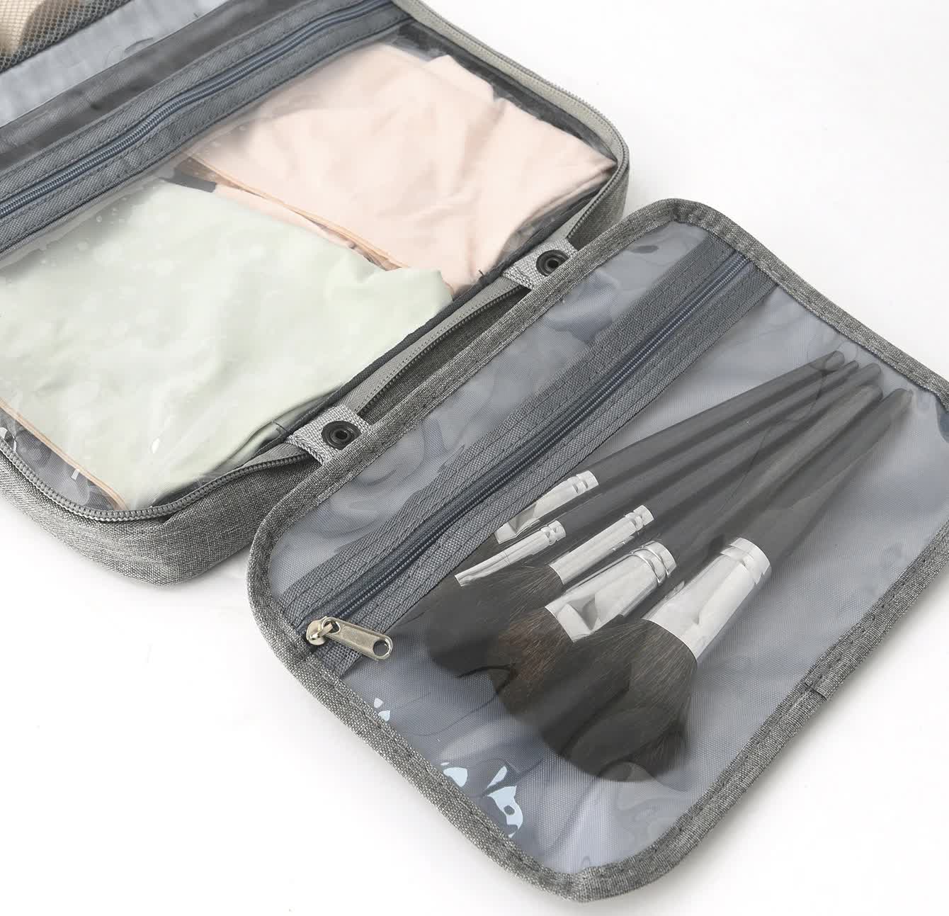 Camping & Travel Toiletry Bag - Waterproof - Wine Red