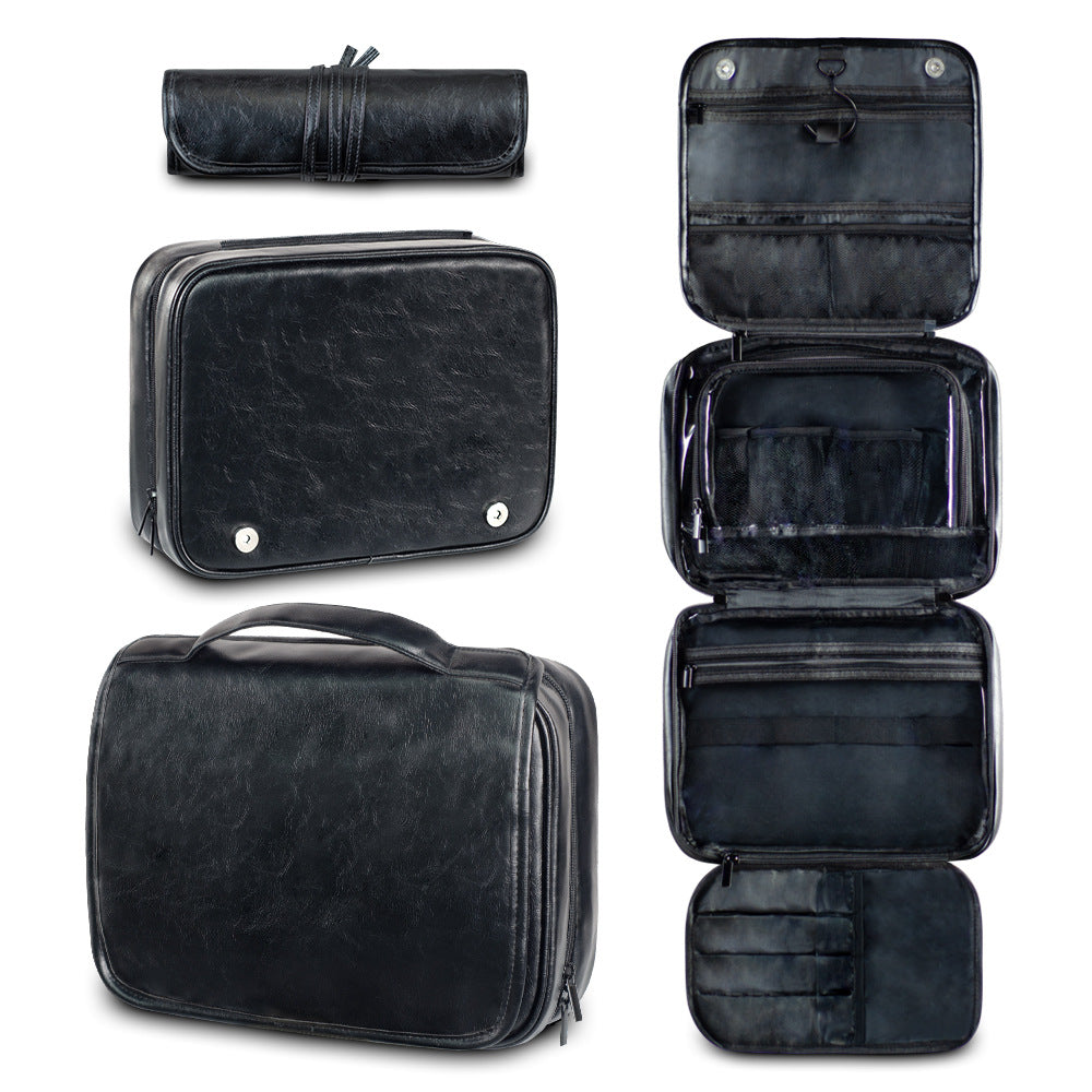 Luxury Glamping Business Travel Toiletry Bag - Waterproof - Black