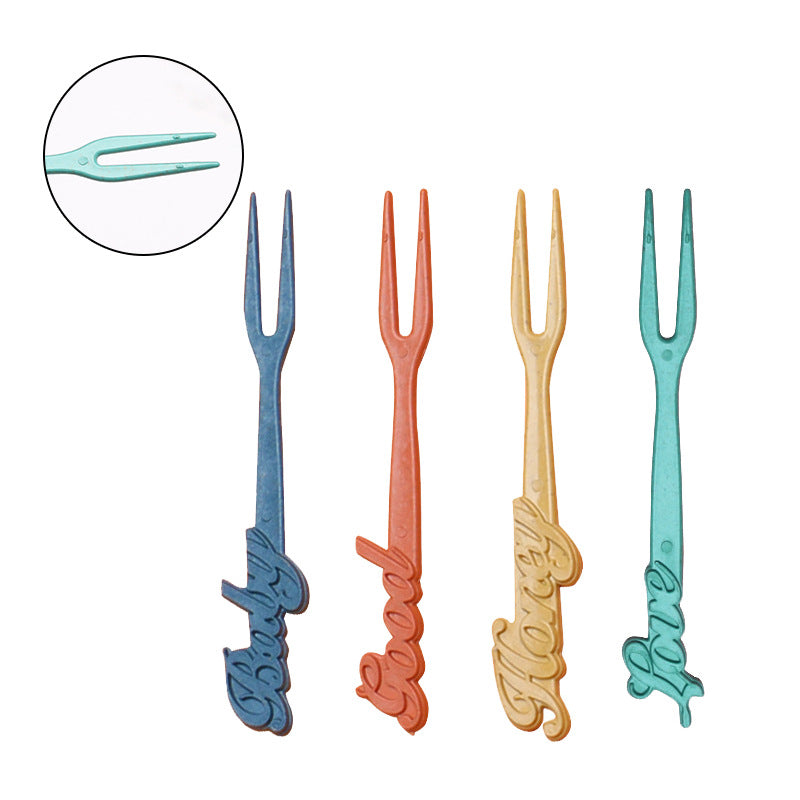Eco-Friendly Wheat Straw Camping Tableware Set - multi colour