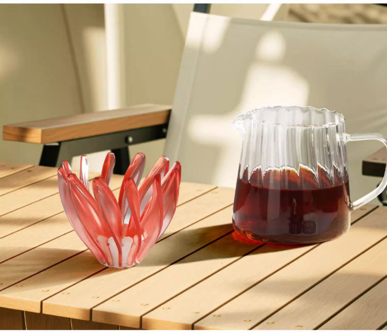 Pour Over Coffee Dripper - Purple (White Base)