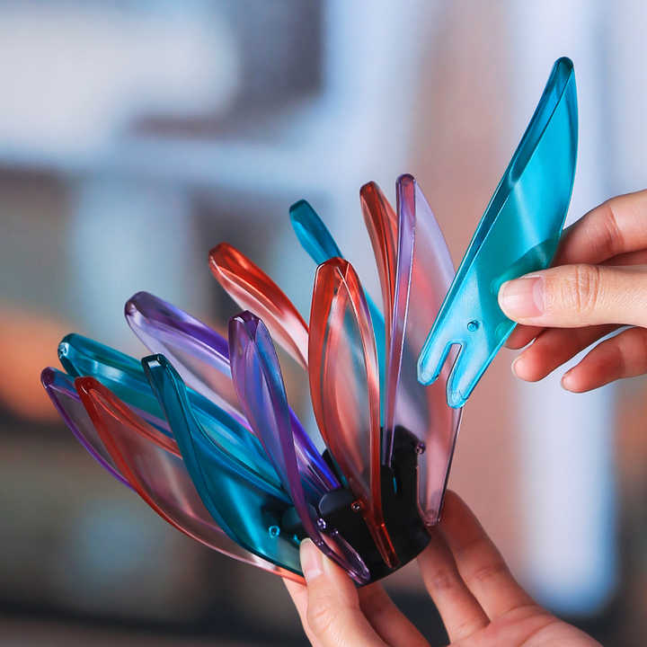 Pour Over Coffee Dripper - Purple (White Base)