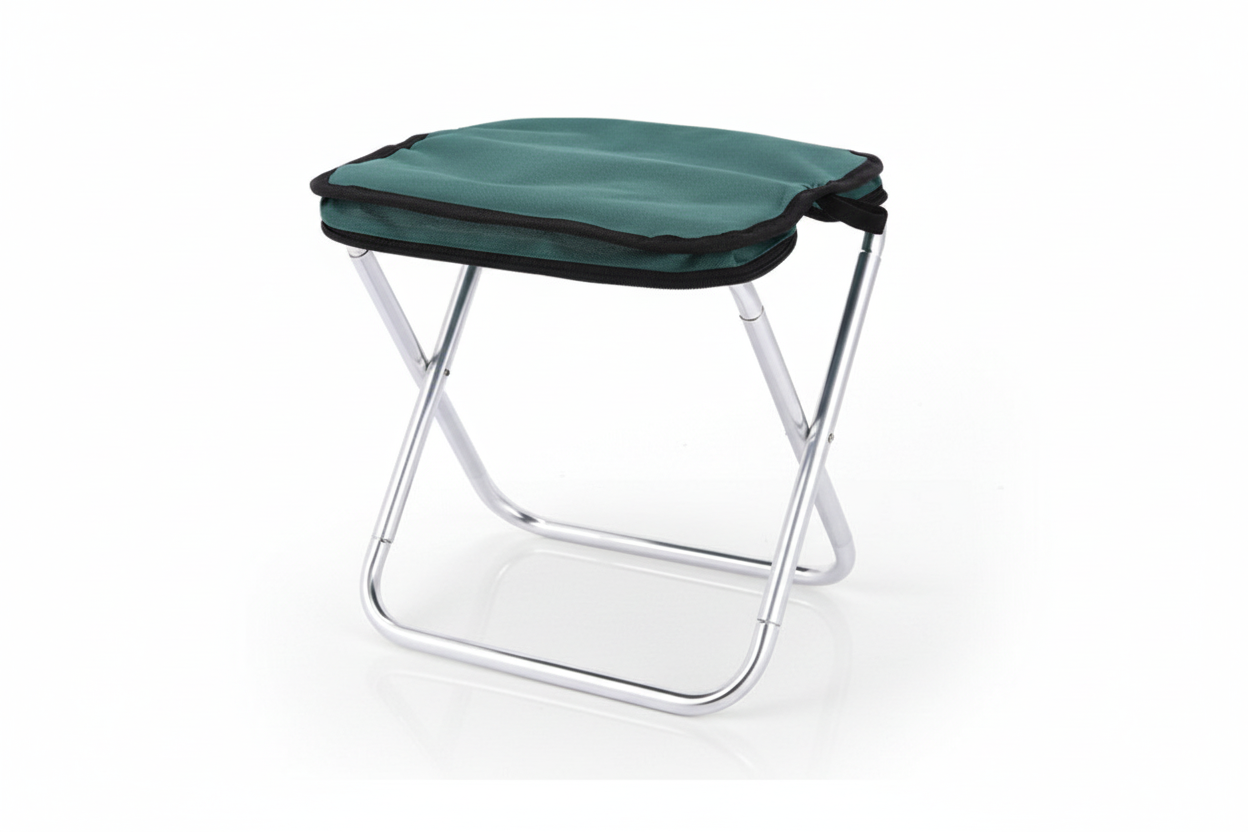 Outdoor Ultralight Folding Camping Chair - Dark Green