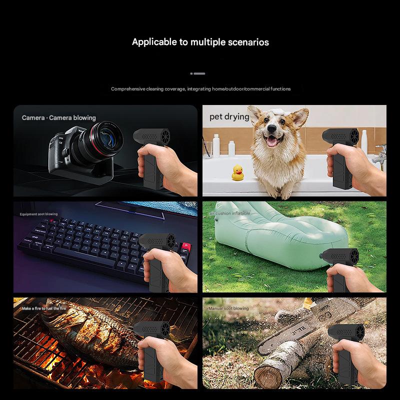 Portable Jet Fan - 200W Powerful Handheld blower - Camouflage