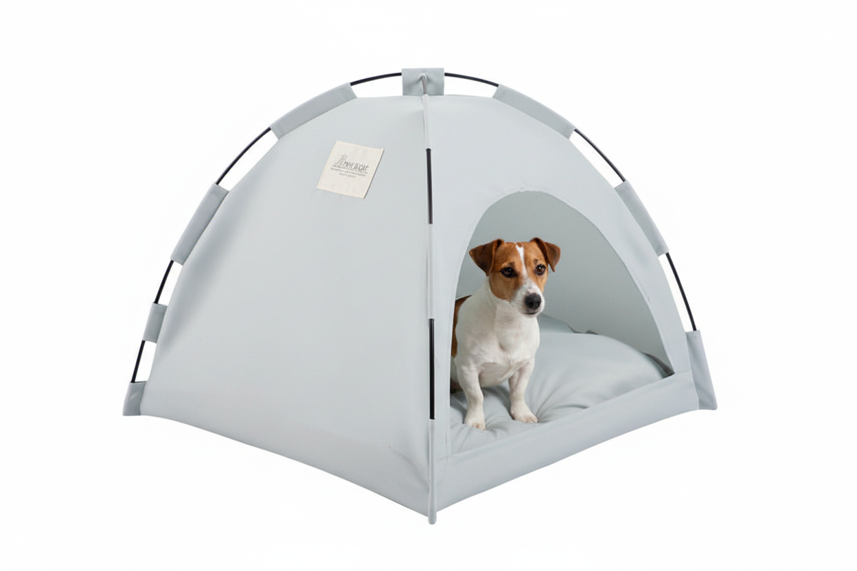 Portable Small Pet Tent with cooling mat - Grey L