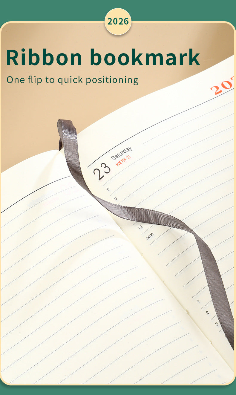 2026 A5 Daily Planner Diary Notebook - Blue