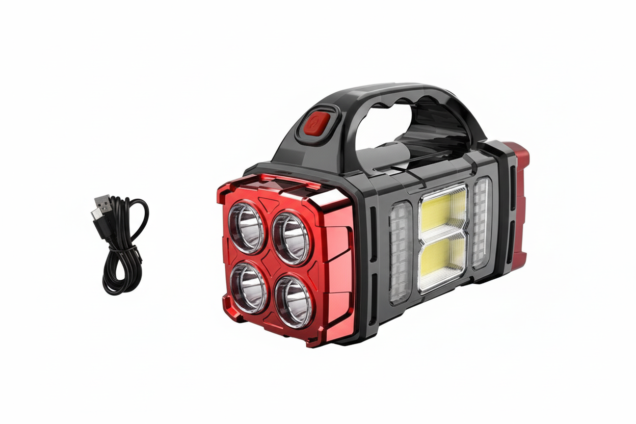 Solar Powered LED Camping Lantern & Flashlight Rechargeable