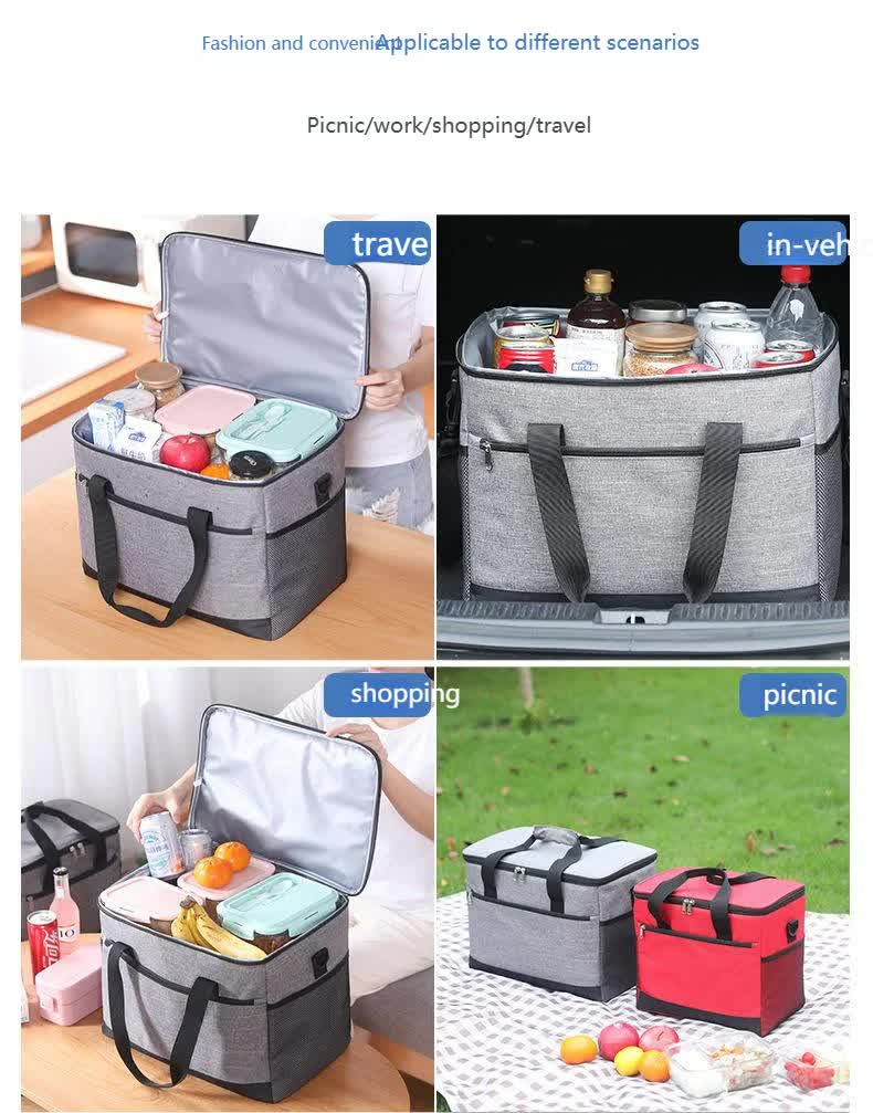 Insulated Soft Sided Heavy Duty 30L Cooler Bag - Beige