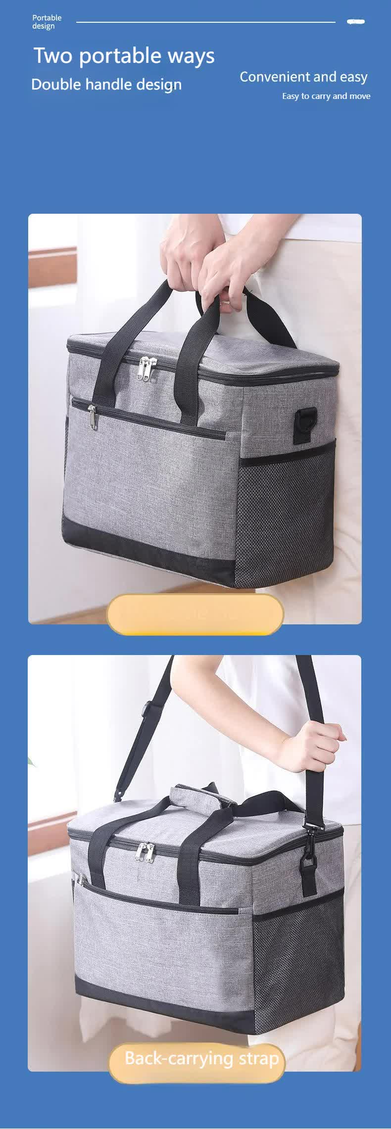 Insulated Soft Sided Heavy Duty 30L Cooler Bag - Beige