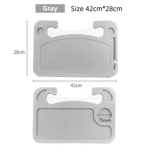Multi-Functional Car Steering Wheel Desk/Tray - Grey