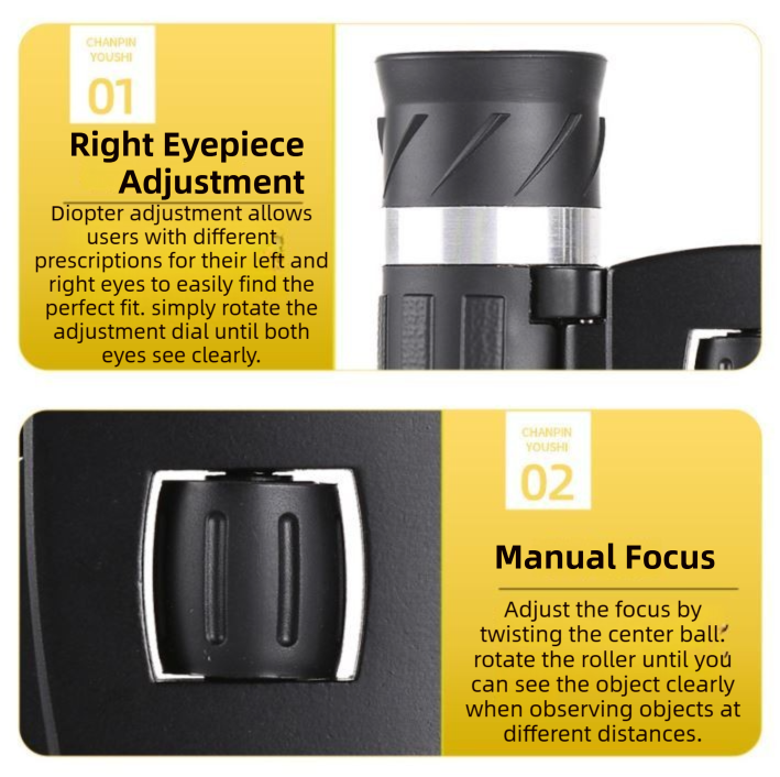 High Power HD Binoculars - Concert Telescope Phone Photo