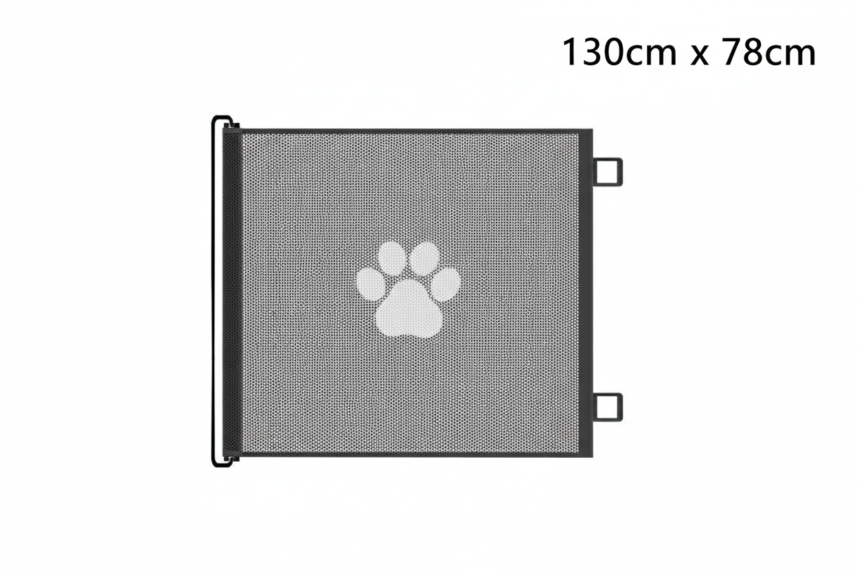 Retractable Pet Safety Gate 130cm x 78cm