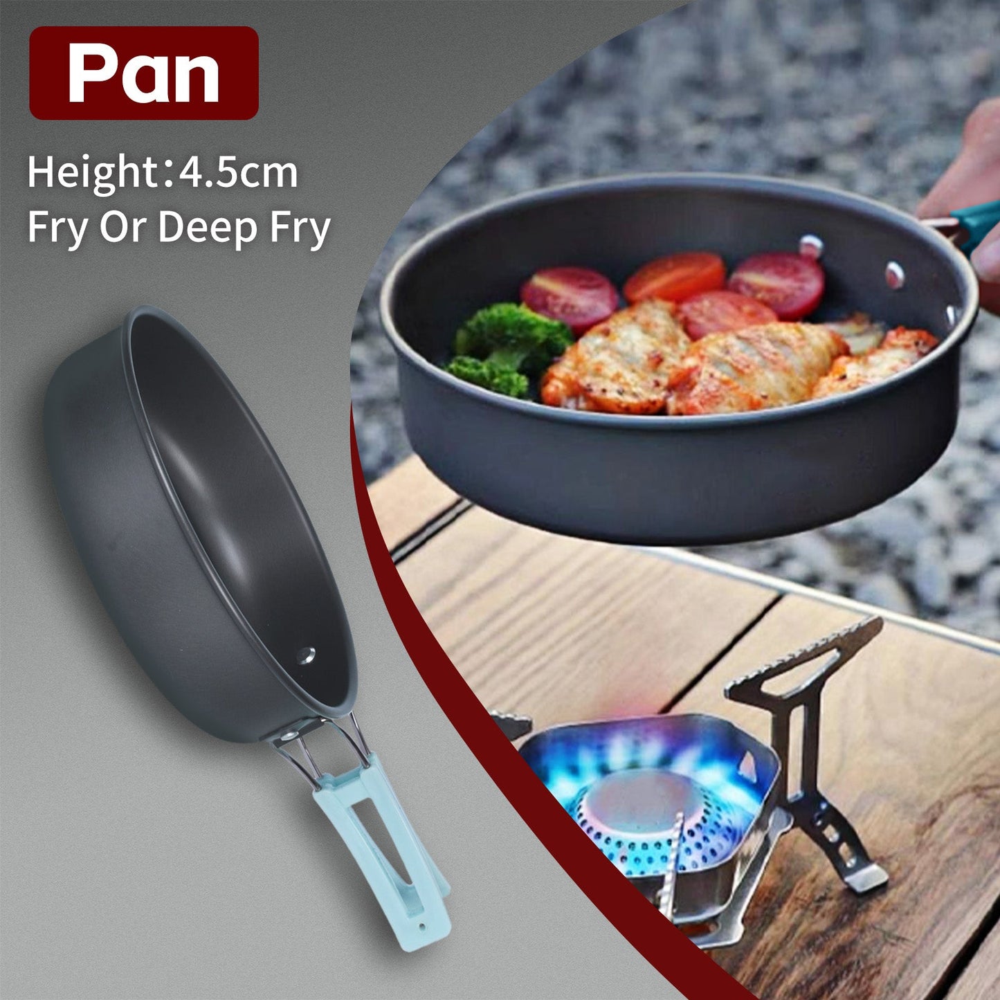 Camp Cooking Kit - Heat Resistant handles