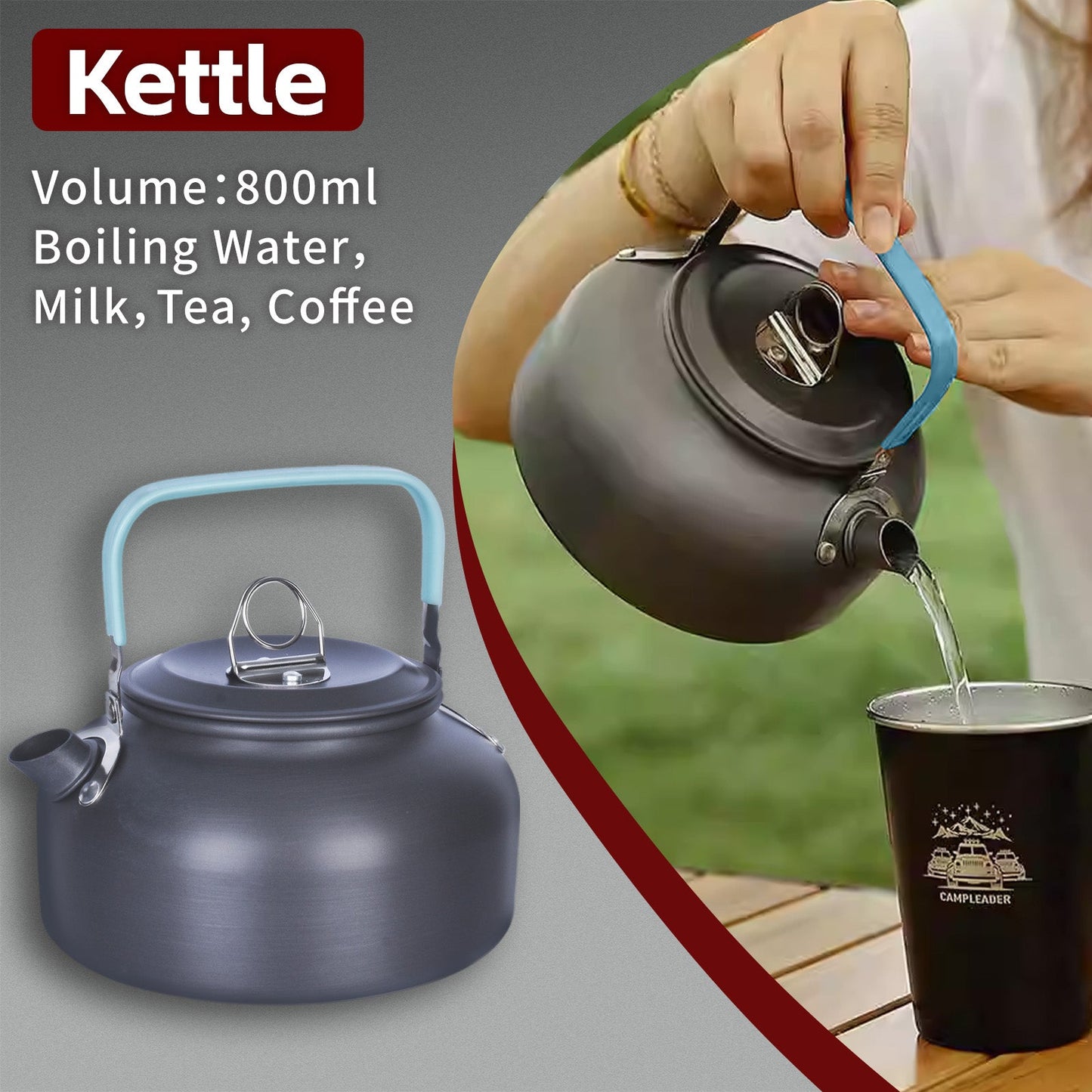 Camp Cooking Kit - Heat Resistant handles