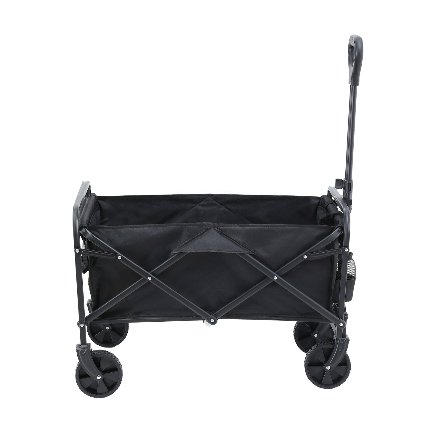 Folding wagon trolley for camping & festivals - black