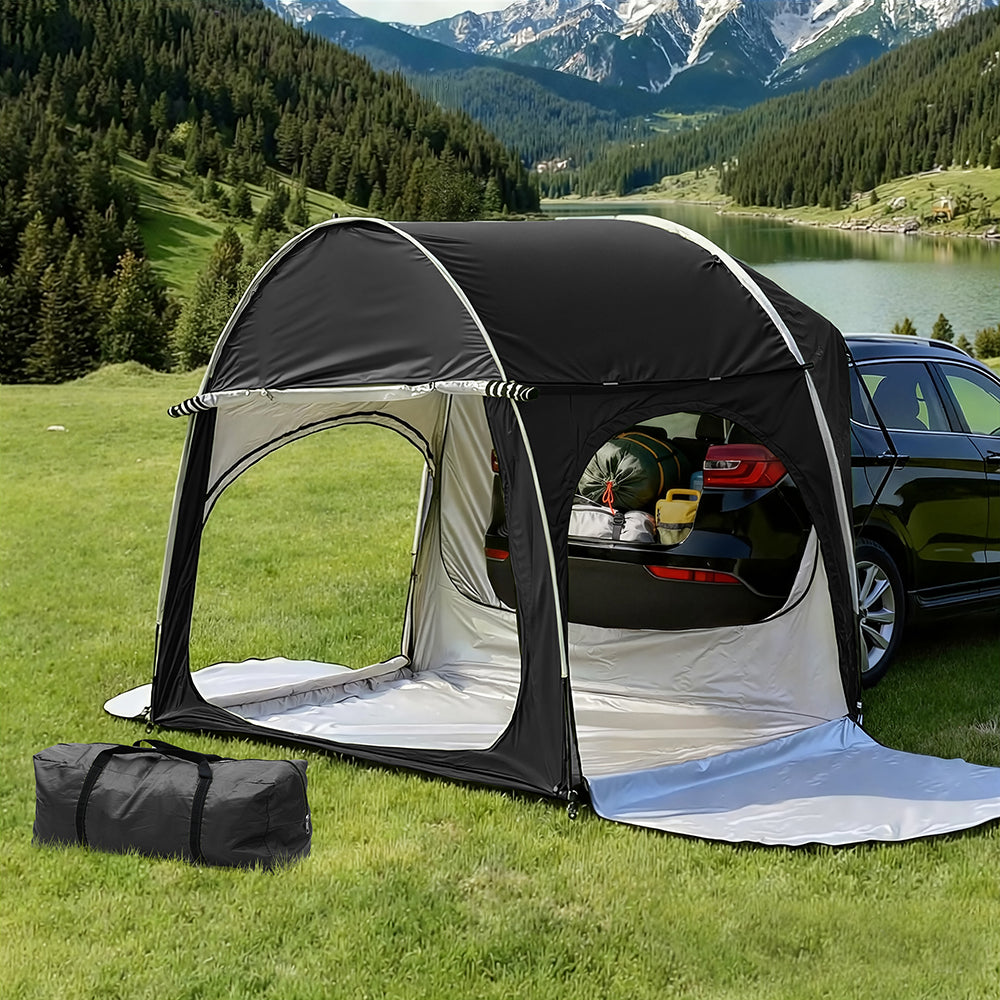 Camping Tent Car SUV Rear Hatchback - Black