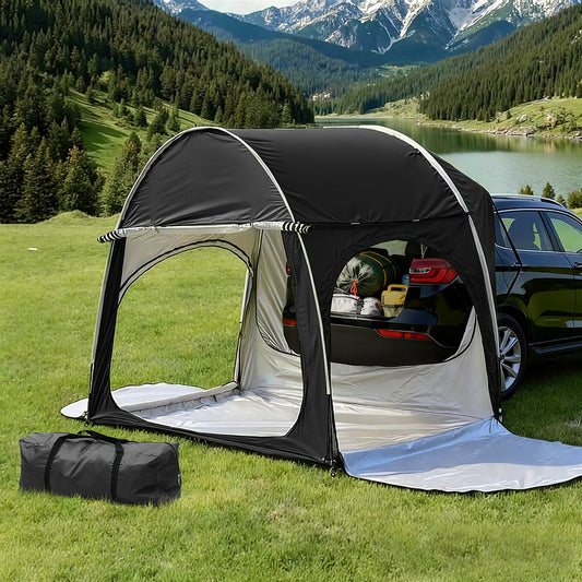 Camping Tent Car SUV Rear Hatchback - Black