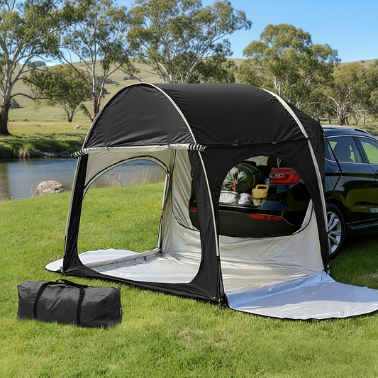 Camping Tent Car SUV Rear Hatchback - Black