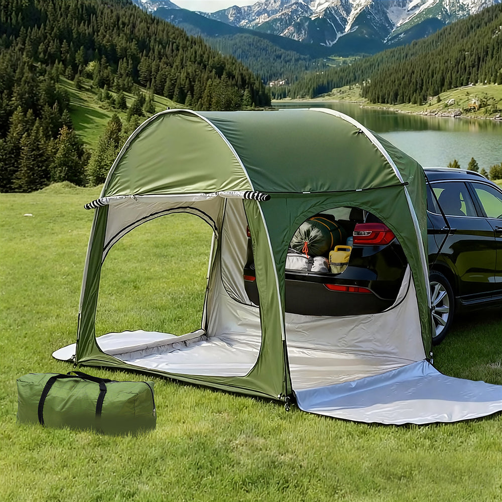 Camping Tent Car SUV Rear Hatchback - Green