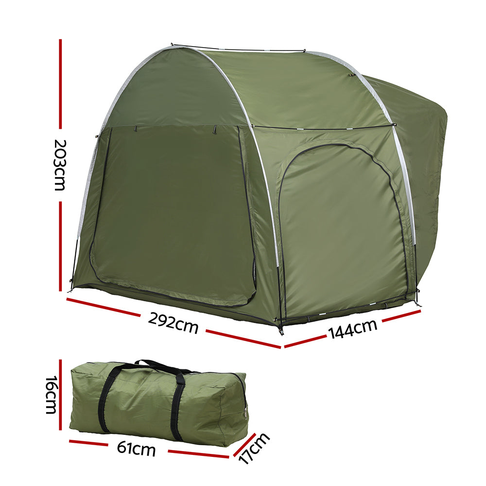 Camping Tent Car SUV Rear Hatchback - Green